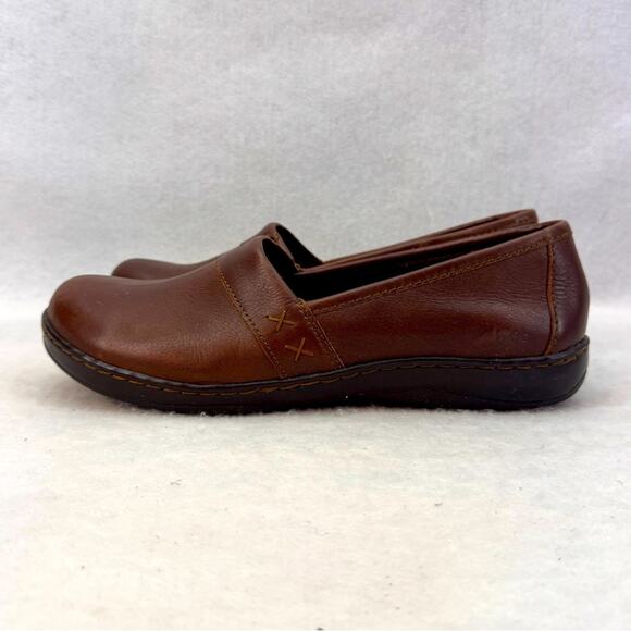 EUC b.o.c. by Born Brown Leather Slip-on Women’s Shoes Howell Loafers size 8.5 - Picture 4 of 9